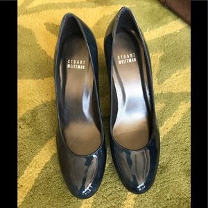 Stuart weitzman blue patent heels